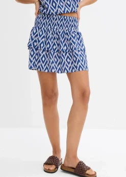 Minirock aus fließender Viskose