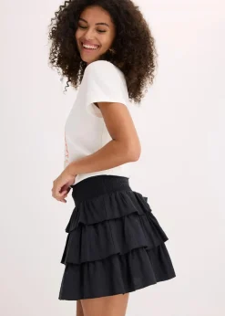 Minirock aus reiner Baumwolle