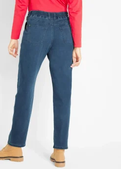 Mom-Jeans Mid Waist, Thermo mit Bequembund