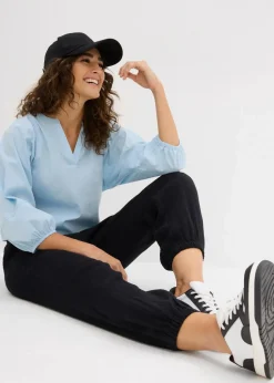 Musselin Hose mit Smockbund