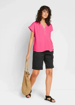 Musselin-Blusentop aus reiner Baumwolle