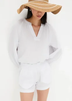 Musselin-Shorts aus reiner Baumwolle