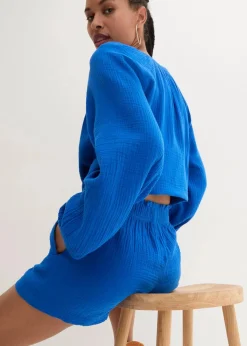 Musselin-Shorts aus reiner Baumwolle