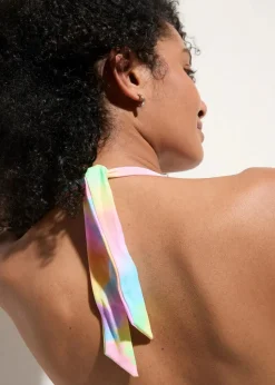 Neckholder-Bikini mit Raffung (2-tlg.Set)