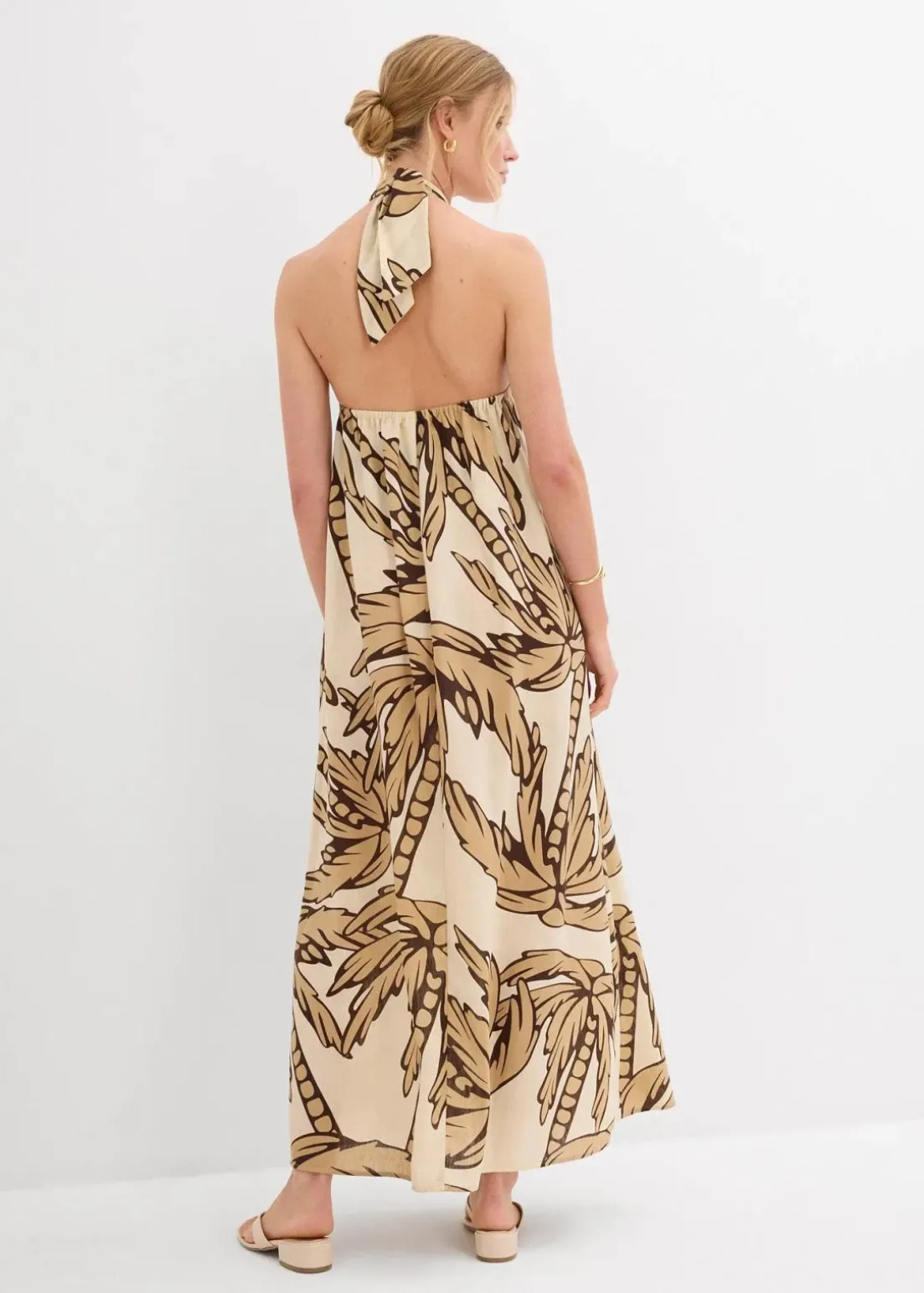 Neckholder-Kleid in A-Linie