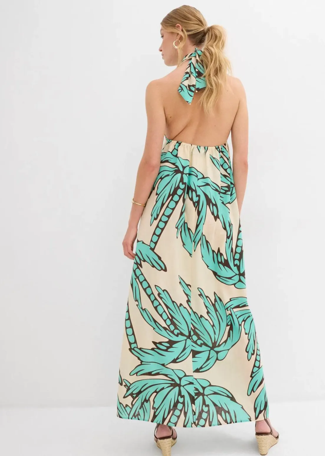 Neckholder-Kleid in A-Linie