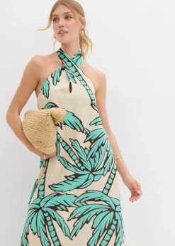 Neckholder-Kleid in A-Linie