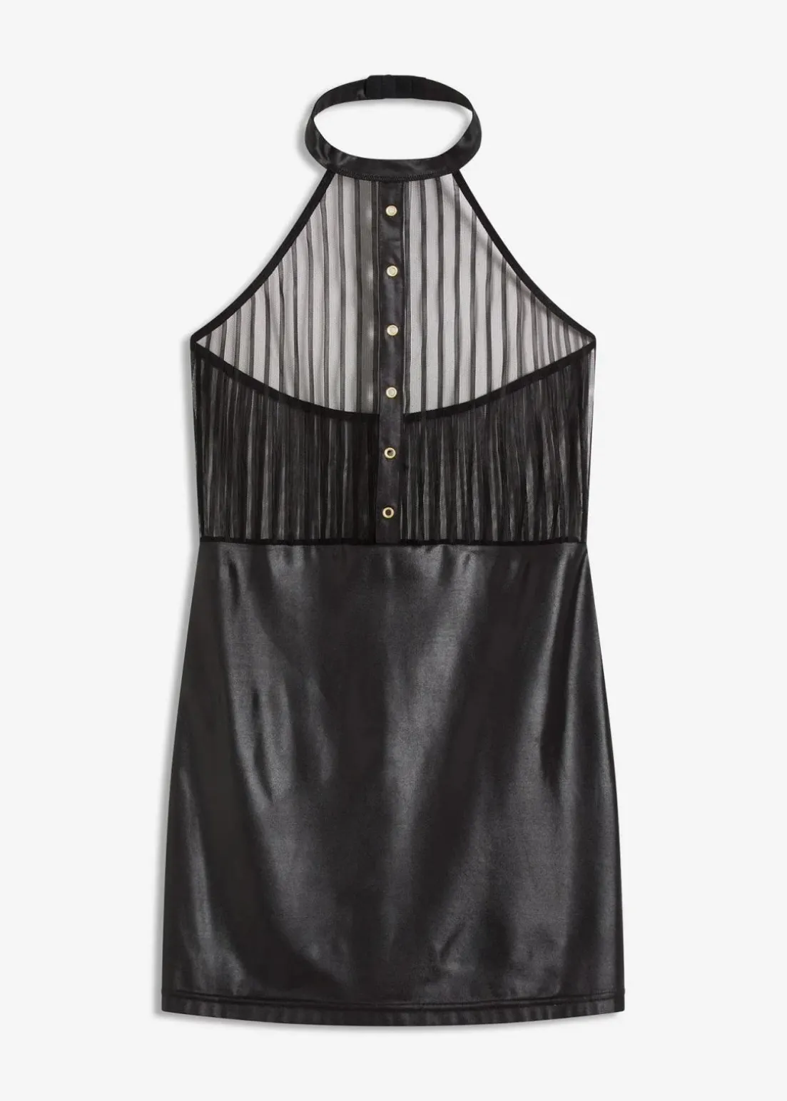 Neckholderkleid mit Wetlook