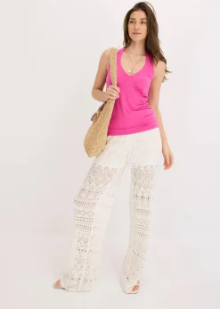 Neckholder-Top mit tiefem Ausschnitt