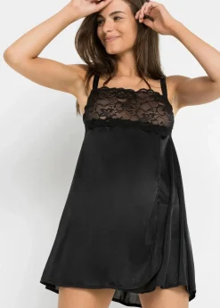 Negligé mit Glanzeffekt