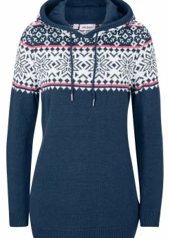 Norweger-Pullover mit Kapuze