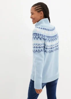 Norweger-Rollkragenpullover