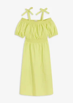 Off-Shoulder-Kleid aus reiner Bio-Baumwolle