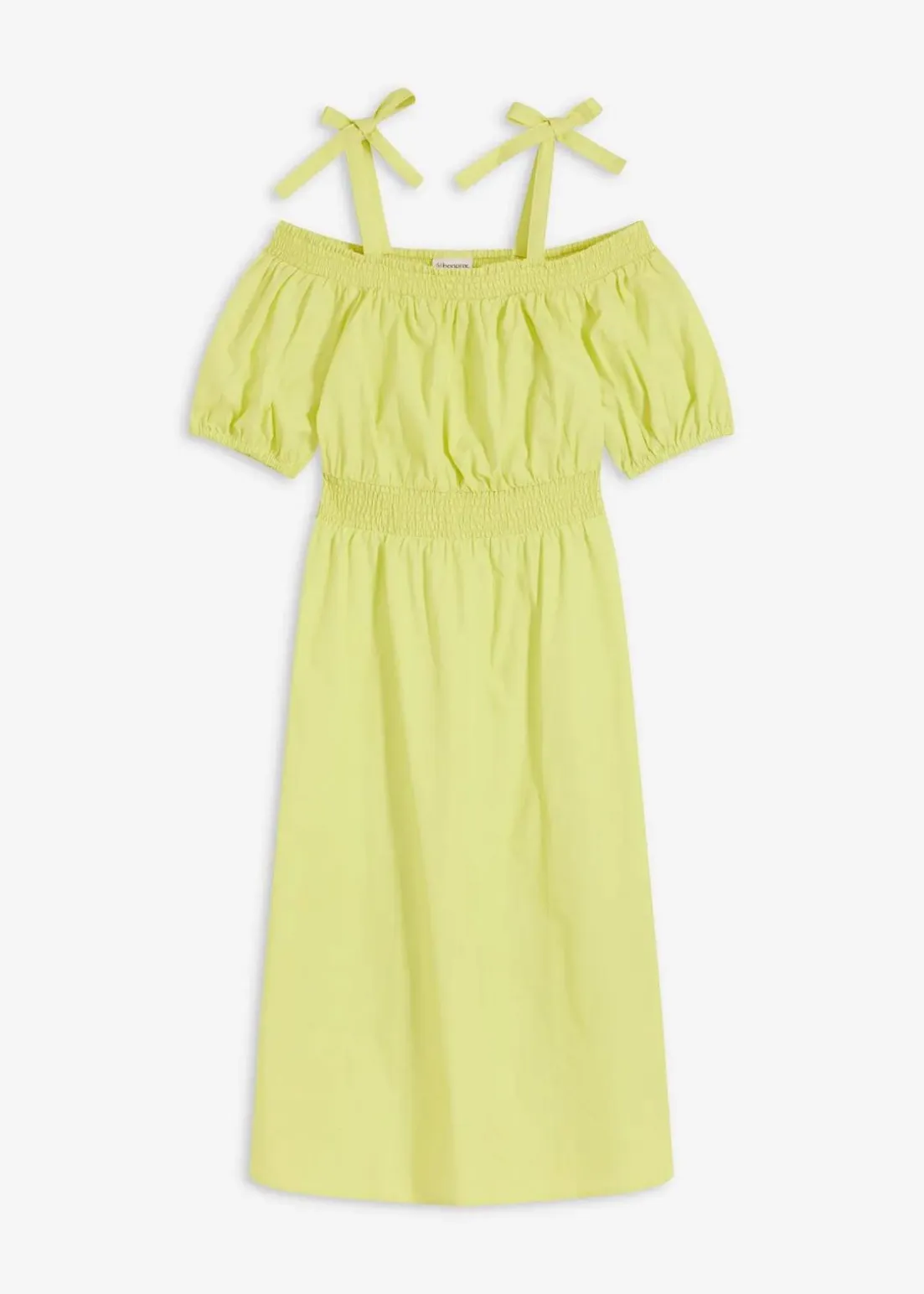 Off-Shoulder-Kleid aus reiner Bio-Baumwolle