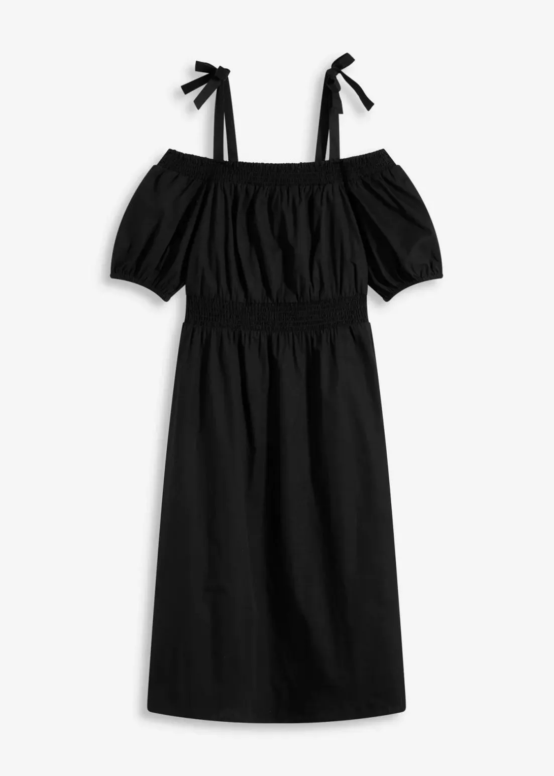 Off-Shoulder-Kleid aus reiner Bio-Baumwolle