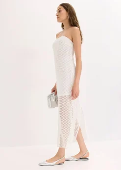 Off-Shoulder-Kleid mit Spitze