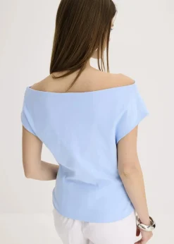 Off-Shoulder-Shirt aus reiner Bio-Baumwolle
