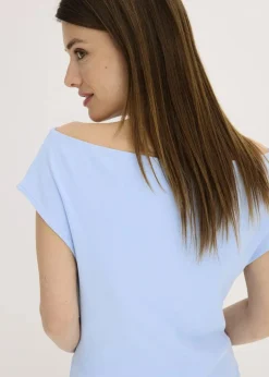 Off-Shoulder-Shirt aus reiner Bio-Baumwolle