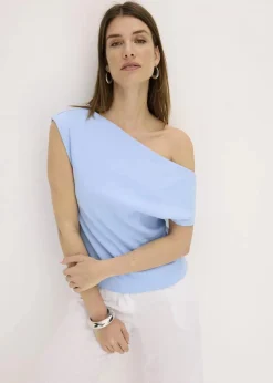 Off-Shoulder-Shirt aus reiner Bio-Baumwolle