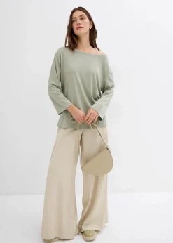 Off-Shoulder-Shirt aus softem Modal-Mix