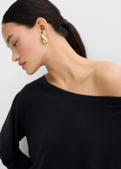 Off-Shoulder-Shirt aus softem Modal-Mix