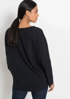 Off-Shoulder-Shirt mit Weihnachtsmotiv