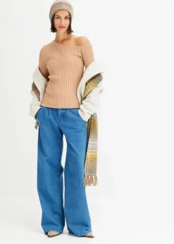 One Shoulder Rib-shirt