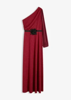 One-Shoulder-Kleid mit Glitzer