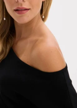 One-Shoulder-Strickkleid