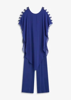 Overall mit Überwurf aus feinem Chiffon