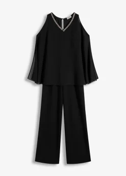 Overall mit Überwurf und Strasssteinverzierung