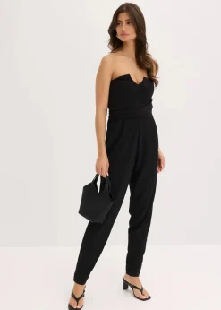 Overall mit Bustier-Ausschnitt und Binde-Detail