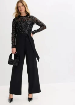 Overall mit Paillettenstickerei