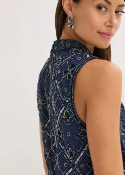 Overall mit Perlenstickerei