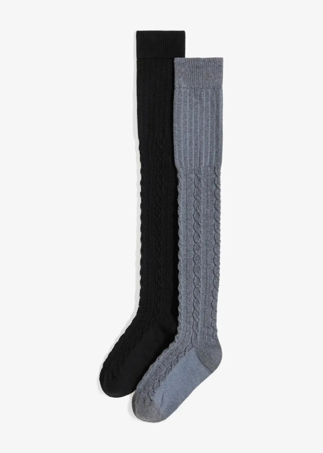 Overknee Strümpfe mit Bio Baumwolle (2 Paar)