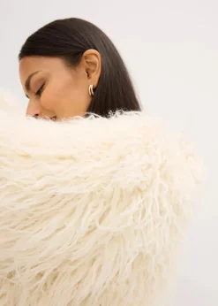 Oversize Fellimitat-Jacke