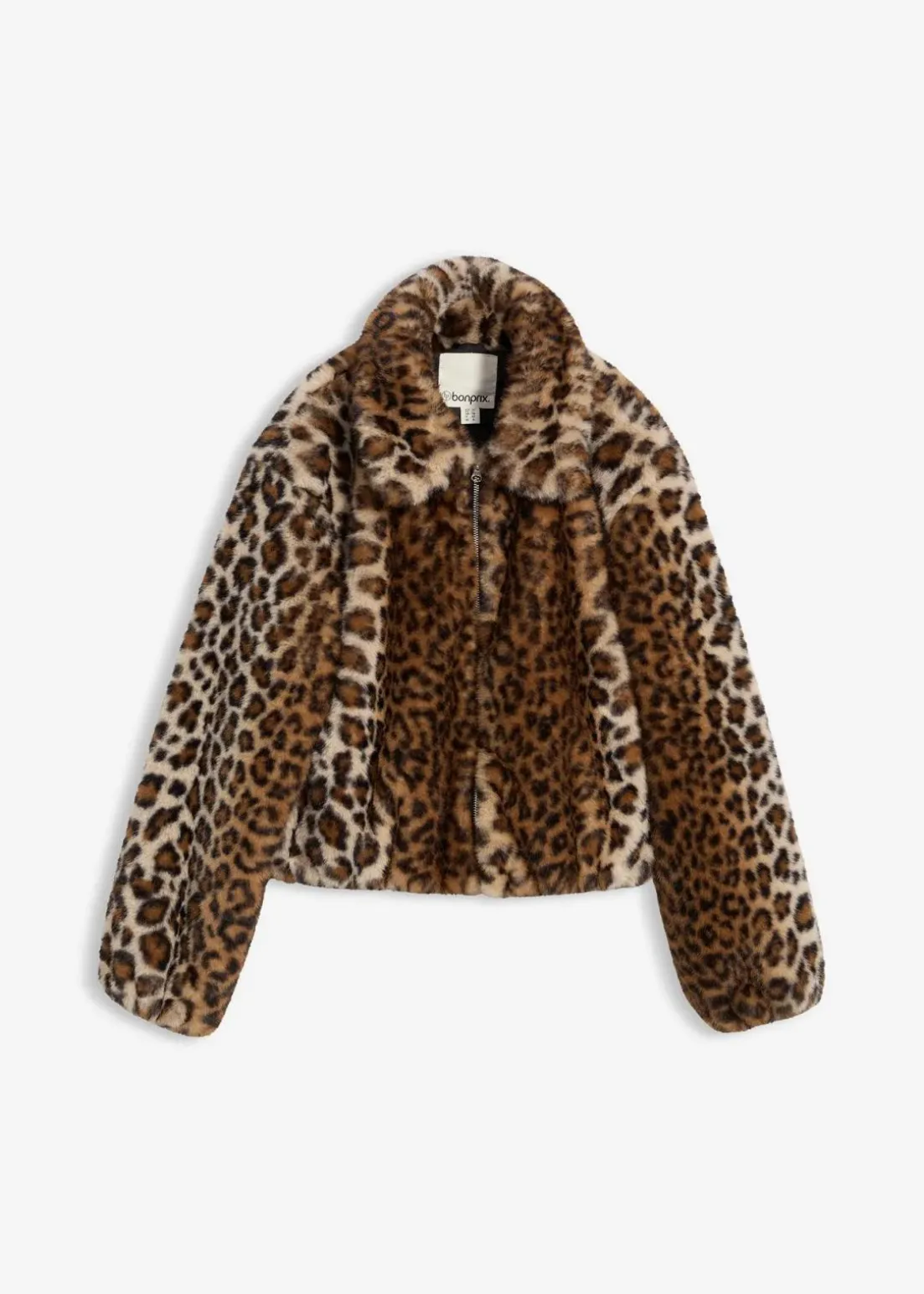 Oversize Fellimitat-Jacke