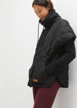 Oversize Funktions-Steppweste, wasserabweisend