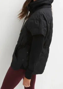 Oversize Funktions-Steppweste, wasserabweisend