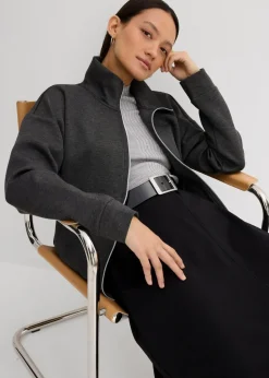 Oversize Jacke aus Viskose-Mix