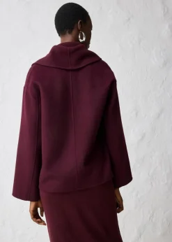 Oversize Jacke aus weichem Woll-Mix