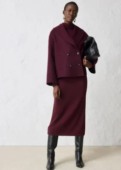 Oversize Jacke aus weichem Woll-Mix