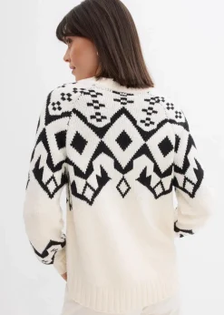 Oversize Norweger-Pullover