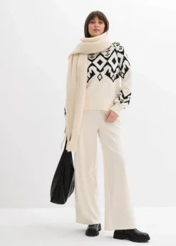 Oversize Norweger-Pullover