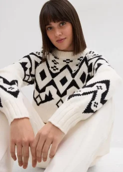 Oversize Norweger-Pullover