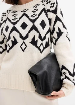 Oversize Norweger-Pullover