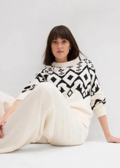 Oversize Norweger-Pullover