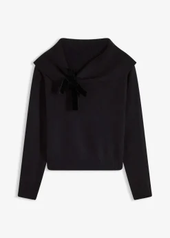 Oversize Pullover mit Camrenausschnitt