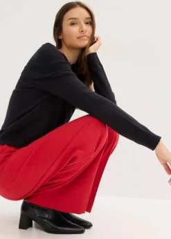 Oversize Pullover mit Camrenausschnitt