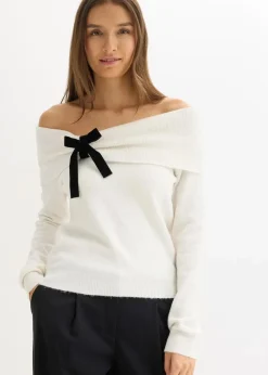 Oversize Pullover mit Camrenausschnitt